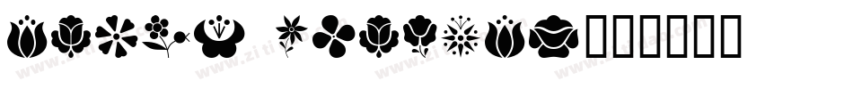 Rough Flowers字体转换